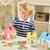 Orchard Toys Peter Rabbit Posting Game full contents showing boards, cards and game pieces
