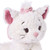 Disney x GUND Cozys Marie held up showing multi-texture sensory fabrics