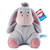 Disney Gund Eeyore plush toy in soft grey with pink quilted accents, featuring long ears and tuft of hair on white background