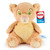 Disney Gund Nala plush toy in tan and cream with green eyes and brand tag, sitting against white background