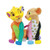 Disney by Britto Simba Nala Figurine - three-quarter view vivid Lion King colours