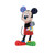 Disney by Britto Mini Mickey Mouse Figurine with colourful patchwork design, purple polka dot ears and big smile