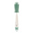 BEABA silicone bottle brush in sage green and white with soft bristles and ergonomic handle on white background