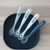 Beaba 1st Stage Silicone Spoons 4 Pack - Eucalyptus/Airy Green/Light Mist/Dark Blue