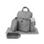 Skip Hop Forma Next Backpack Grey open showing organised pockets