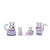 Sylvanian Families Snow Leopard Family dressed in individual outfits