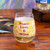 Yellow Tie Dye Wine Glass with Peace Love and Wine - alternative angle | Peekaboobaby
