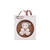Chic & Love white fluffy teddy bear bag charm with rose gold keyring in pink branded gift box with ribbon handles