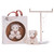 Chic & Love Bailey Bear Bag Charm & Amethyst Birthstone Necklace Feb - close-up detail view | Peekaboobaby