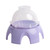 Doctor Squish Mini Squishy Maker station close-up with clear dome top and lavender purple arched base