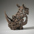 Edge Sculpture Miniature Rhinoceros Bust Figurine close-up detail view