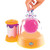 Doctor Squish Glow Edition Squishy Maker with orange base, purple pump and pink squishy in glass dome