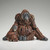 Edge Sculpture Miniature Mother & Baby Orangutan Set close-up detail view