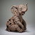Edge Sculpture Small Elephant Calf Figurine close-up detail view