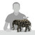 Edge Sculpture Elephant Figurine front view
