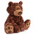 GUND Forever Friends Philbin Chocolate Teddy Bear - 45cm - close-up detail view | Peekaboobaby