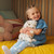 GUND Snuffles Friends Nuri Leopard Seal Plush - 30cm - close-up detail view | Peekaboobaby
