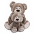 GUND Mukki Woodgrain Teddy Bear Plush - Small - overhead view | Peekaboobaby