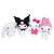 Sanrio super soft squishy plush 26cm collection display with My Melody, Cinnamoroll, Kuromi and Hello Kitty
