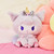 Kuromi Pastel Unicorn Small Plush Toy - 20cm - rear view | Peekaboobaby