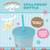 Cinnamoroll Reusable Cup with Straw - 600ml - detail close-up | Peekaboobaby