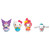Hello Kitty & Friends Mini Figurine 4-Pack Gift Set - close-up detail view | Peekaboobaby