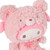 My Melody Cafe Latte Bear Large Plush Toy - 25cm - lifestyle shot | Peekaboobaby