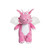 Zog pink dragon soft plush toy 16cm with white fluffy wings, white belly and white horns