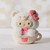 Hello Kitty Cafe Latte Bear Plush Toy - 15cm - lifestyle and in-use view | Peekaboobaby