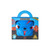 Kreepy Katz McScratcherson blue plush cat in carrier-style box with menacing face design and warning label, 30cm toy for
