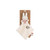 Miffy baby comfort blanket in pink and cream with embroidered bee detail