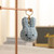 Miffy Boucle Plush Keyring - Blue - detail close-up | Peekaboobaby