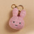 Miffy Boucle Plush Keyring - Pink - alternative angle | Peekaboobaby