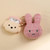 Miffy Boucle Plush Keyring - Pink - lifestyle shot | Peekaboobaby