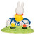 Miffy Tulip Garden Bike Ride Ceramic Figurine - secondary product view | Peekaboobaby
