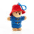 Classic Paddington Bear Plush Keyring - close-up detail view | Peekaboobaby