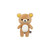 San-X Rilakkuma small 22cm brown bear plush with white belly and official brand tag