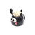 Shaun the Sheep kawaii upside-down ceramic mug shaped like Timmy with black glaze and white wool lid