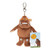 The Gruffalo soft plush keyring with silver clip, orange eyes, white horns and official swing tag