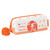 Emma Memma Transparent Pencil Case with Pom Pom Zip - front view