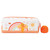 Emma Memma Transparent Pencil Case with Pom Pom Zip - in retail packaging