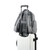 Skip Hop Luna Nappy Backpack Heather Grey - close-up detail of front wipes pocket and woven logo
