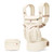 Ergobaby Omni Classic Mesh baby carrier in cream ivory with matching storage pouch on white background