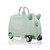 Trunki Glide Solid Green kids ride-on suitcase - front view