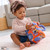 Bluey Sensory Soft Plush Playset - carry case open showing interior and soft fabric lining | Peekaboobaby