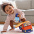 Bluey Sensory Soft Plush Playset - full playset laid flat showing case and all figures | Peekaboobaby