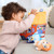 Bluey Sensory Soft Plush Playset - scale shot showing plush size suitable from birth | Peekaboobaby