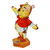 Winnie The Pooh 100th Anniversary Rainbow Numbered Limited Edition Figurine - rainbow crystal Pooh figurine from side angle showing waving gesture | Peekaboobaby