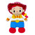 Toy Story Jessie Sensory Blankie with Teether Feet - front view of Jessie plush with pink braided hat, yellow shirt, red trim details, blue pants and round red textured teether feet | Peekaboobaby