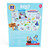 Bluey Hospital Wooden Role-Play Accessory Set - packaging back showing full 22-piece contents list with Bluey characters and encourages imaginative role play banner | Peekaboobaby